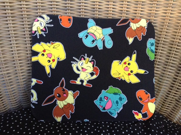 Fabric Computer Mousepad Made From Pokemon Characters Fabric