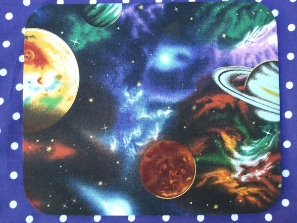 Fabric Computer Mousepad Planets Space Galaxy Milky Way