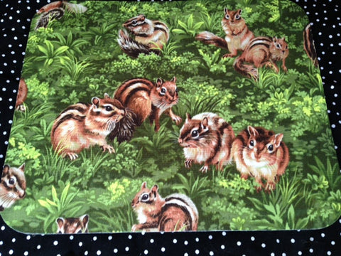 Fabric Computer Mousepad Made from Chipmunk Fabric